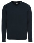 JACK & JONES Pulover 'JJEBASIC KNIT V-NECK' nočno modra - Pepit.si