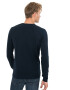 JACK & JONES Pulover 'JJEBASIC KNIT V-NECK' nočno modra - Pepit.si