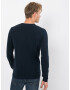 JACK & JONES Pulover 'JJEBASIC KNIT V-NECK' nočno modra - Pepit.si