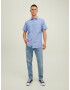 JACK & JONES Srajca 'Abel' mornarska / svetlo modra / pastelno roza - Pepit.si