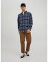 JACK & JONES Srajca 'Barret' marine / mornarska / bela - Pepit.si