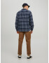 JACK & JONES Srajca 'Barret' marine / mornarska / bela - Pepit.si