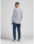 JACK & JONES Srajca 'Blu Seattle' golobje modra / bela - Pepit.si