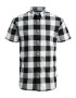 JACK & JONES Srajca 'Gingham' črna / bela - Pepit.si