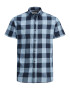 JACK & JONES Srajca 'GINGHAM' moder denim / svetlo modra - Pepit.si