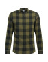 JACK & JONES Srajca 'Gingham' oliva / črna - Pepit.si