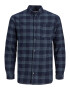 JACK & JONES Srajca mornarska / golobje modra / bela - Pepit.si