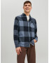 JACK & JONES Srajca 'Owen' mornarska / dimno modra / golobje modra - Pepit.si