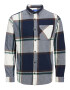 JACK & JONES Srajca 'OWEN' mornarska / sepija / temno rjava / smaragd / bela - Pepit.si