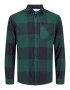 JACK & JONES Srajca 'Owen' pastelno zelena / temno zelena / bela - Pepit.si