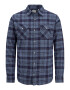 JACK & JONES Srajca 'Sheridan' mornarska / golobje modra / bordo - Pepit.si