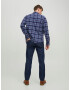 JACK & JONES Srajca 'Sheridan' mornarska / golobje modra / bordo - Pepit.si