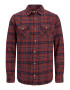 JACK & JONES Srajca 'Sheridan' mornarska / karamel / burgund / bela - Pepit.si