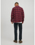 JACK & JONES Srajca 'Sheridan' mornarska / karamel / burgund / bela - Pepit.si