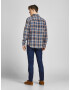 JACK & JONES Srajca 'Stanley' kremna / kobalt modra / rjava / svetlo rjava - Pepit.si