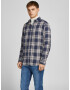 JACK & JONES Srajca kremna / temno modra - Pepit.si