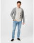 JACK & JONES Srajca 'WALTER' pegasto siva - Pepit.si