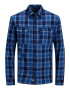 JACK & JONES Srajca 'Woodland' azur / temno modra - Pepit.si