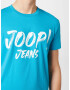 JOOP! Jeans Majica 'Alex' turkizna / bela - Pepit.si