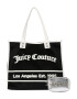 Juicy Couture Nakupovalna torba 'Rosmarie' črna / bela - Pepit.si