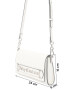 Juicy Couture Torba za čez ramo 'Jasmine' srebrna / bela - Pepit.si