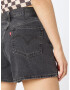 LEVI'S Kavbojke 'HIGH LOOSE SHORT BLACKS' črn denim - Pepit.si