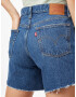 LEVI'S Kavbojke '501® ROLLED SHORT DARK INDIGO - WORN IN' moder denim - Pepit.si