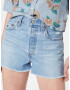 LEVI'S Kavbojke 'RIBCAGE SHORT LIGHT INDIGO - WORN IN' svetlo modra - Pepit.si