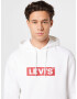 LEVI'S Majica 'T3 RELAXD GRAPHIC HOODIE NEUTRALS' rdeča / bela - Pepit.si