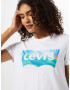 LEVI'S Majica 'GRAPHIC JORDIE TEE NEUTRALS' turkizna / bela - Pepit.si