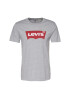 LEVI'S Majica 'GRAPHIC SET-IN NECK GREYS' pegasto siva / češnjevo rdeča / bela - Pepit.si