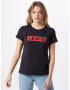 LEVI'S Majica 'THE PERFECT TEE BLACKS' rdeča / črna - Pepit.si