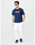 LEVI'S Majica 'SS RELAXED FIT TEE BLUES' temno modra / rdeča / bela - Pepit.si