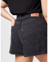 Levi's® Plus Kavbojke 'PLUS HW MOM SHORT LIGHT INDIGO - WORN IN' črn denim - Pepit.si