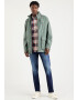 LEVI'S Prehodna jakna 'FULTON FIELD COAT GREENS' temno siva / pastelno zelena / bela - Pepit.si