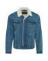 LEVI'S Prehodna jakna 'TYPE 3 SHERPA TRUCKER MED INDIGO - WORN IN' moder denim / bela - Pepit.si