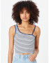 LEVI'S Top 'HOOP TANK GREENS' modra / svetlo siva / črna / bela - Pepit.si