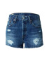 LEVI'S Kavbojke '501® ORIGINAL SHORT DARK INDIGO - WORN I' moder denim - Pepit.si