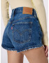 LEVI'S Kavbojke '501® ORIGINAL SHORT DARK INDIGO - WORN I' moder denim - Pepit.si