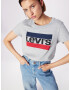 LEVI'S Majica 'THE PERFECT TEE GREYS' mornarska / siva / rdeča - Pepit.si