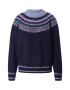 Lollys Laundry Pullover 'Lana' temno modra / modra / svetlo lila / bela - Pepit.si