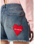 Love Moschino Kavbojke moder denim / rdeča - Pepit.si