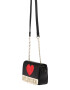 Love Moschino Torba za čez ramo črna / rdeča / kremna - Pepit.si