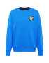 Lyle & Scott Majica 'Marl' nočno modra / progasto modra / rumena - Pepit.si