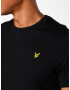 Lyle & Scott Majica 'Plain' rumena / črna - Pepit.si