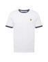 Lyle & Scott Majica 'Ringer' temno modra / zlato-rumena / bela - Pepit.si