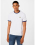 Lyle & Scott Majica 'Ringer' temno modra / zlato-rumena / bela - Pepit.si