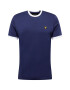 Lyle & Scott Majica 'Ringer' mornarska / rumena / črna / bela - Pepit.si