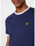 Lyle & Scott Majica 'Ringer' mornarska / rumena / črna / bela - Pepit.si