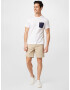 Lyle & Scott Majica temno modra / temno rumena / bela - Pepit.si